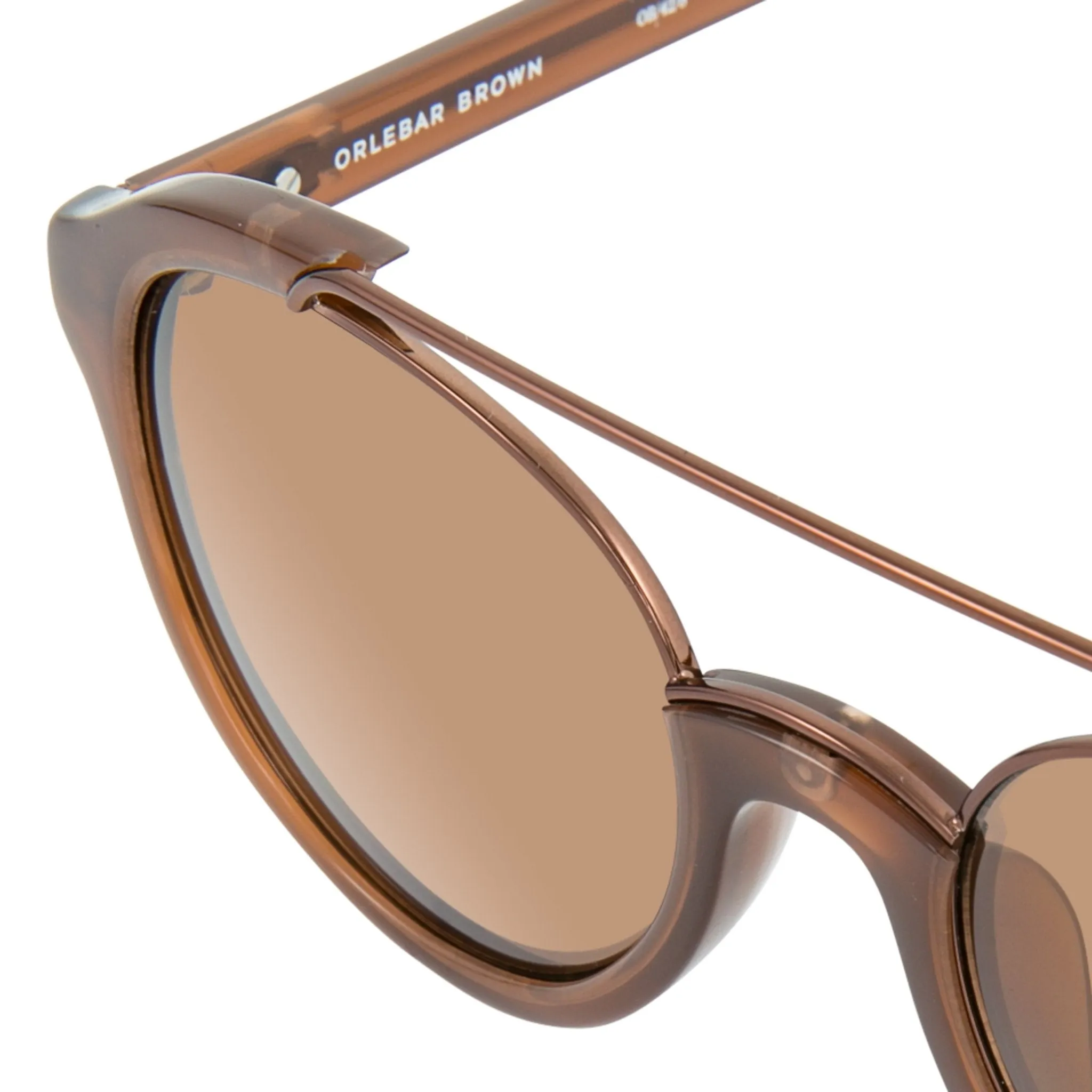 Orlebar Brown Sunglasses Round Brown