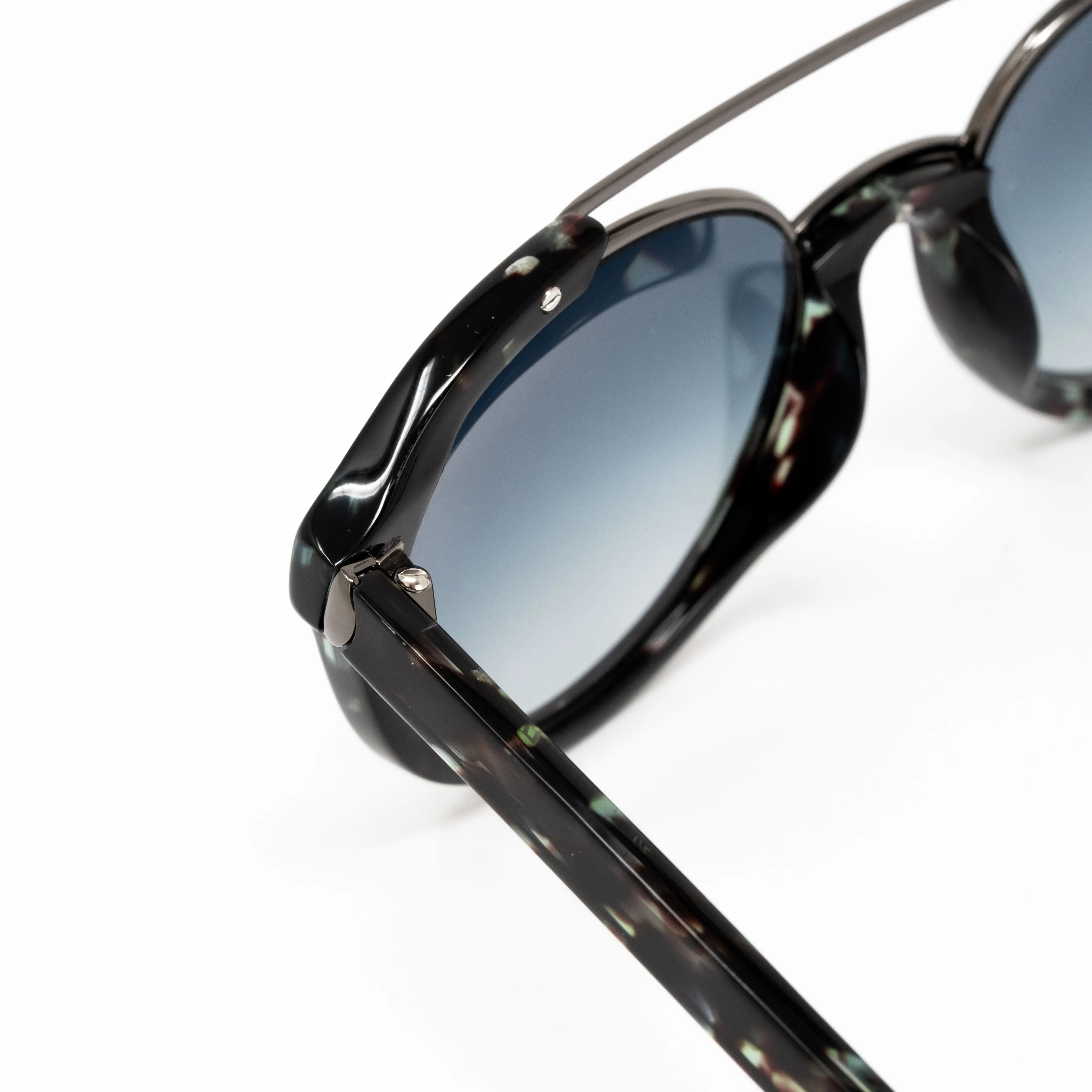 Orlebar Brown x Linda Farrow Black Sunglasses OB42C1SUN