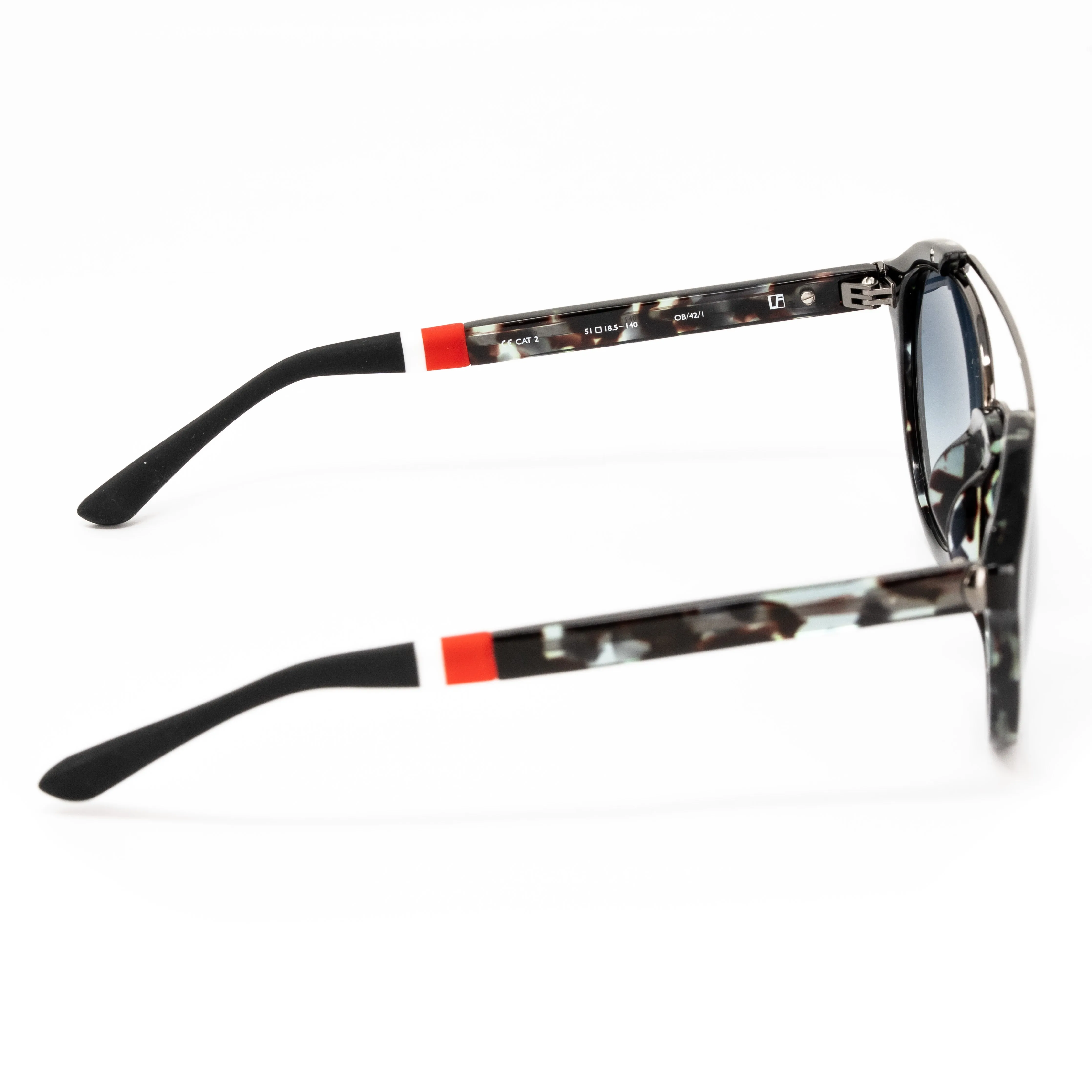 Orlebar Brown x Linda Farrow Black Sunglasses OB42C1SUN