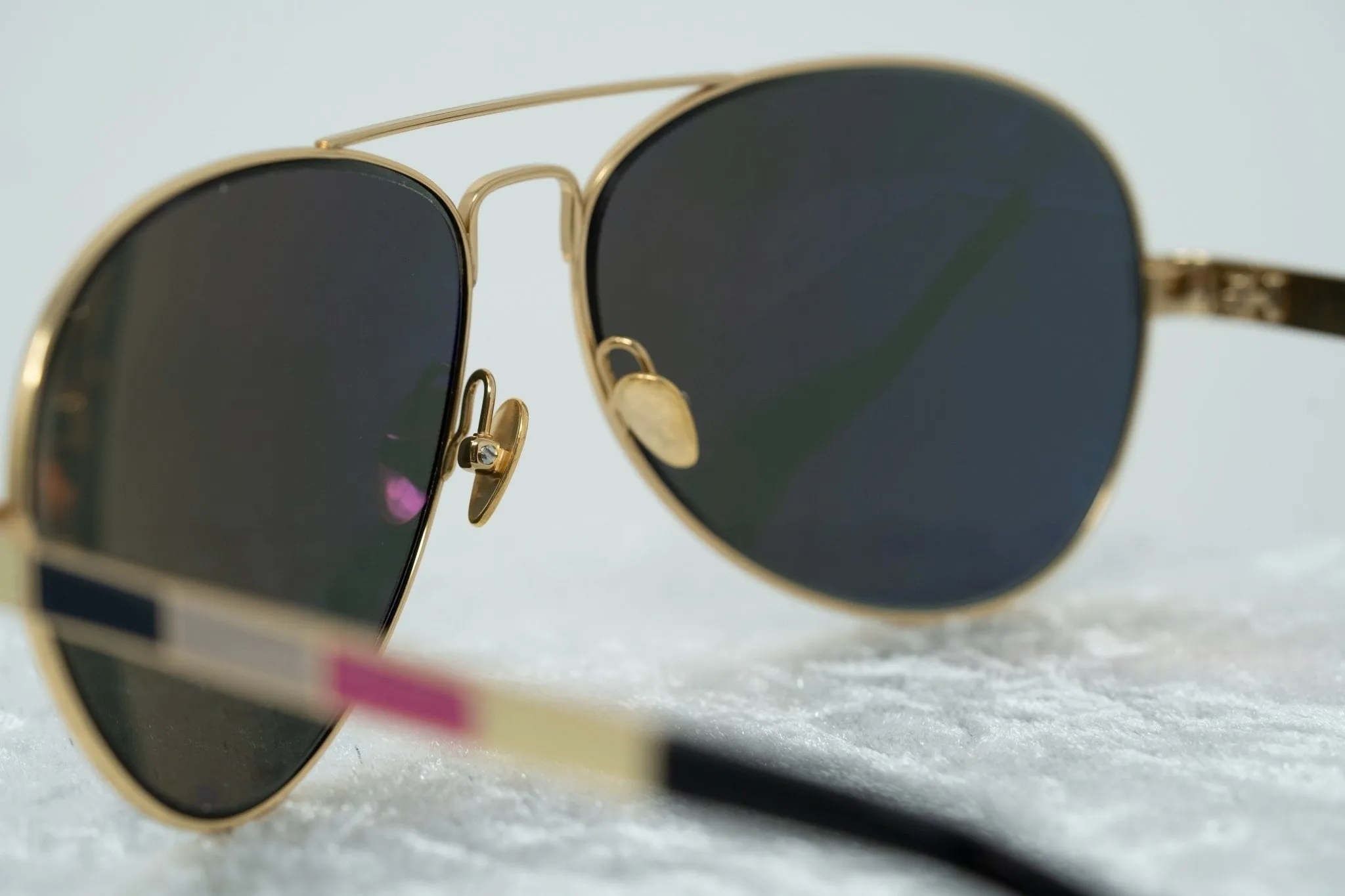 Oscar De La Renta Sunglasses Rose Gold and Green