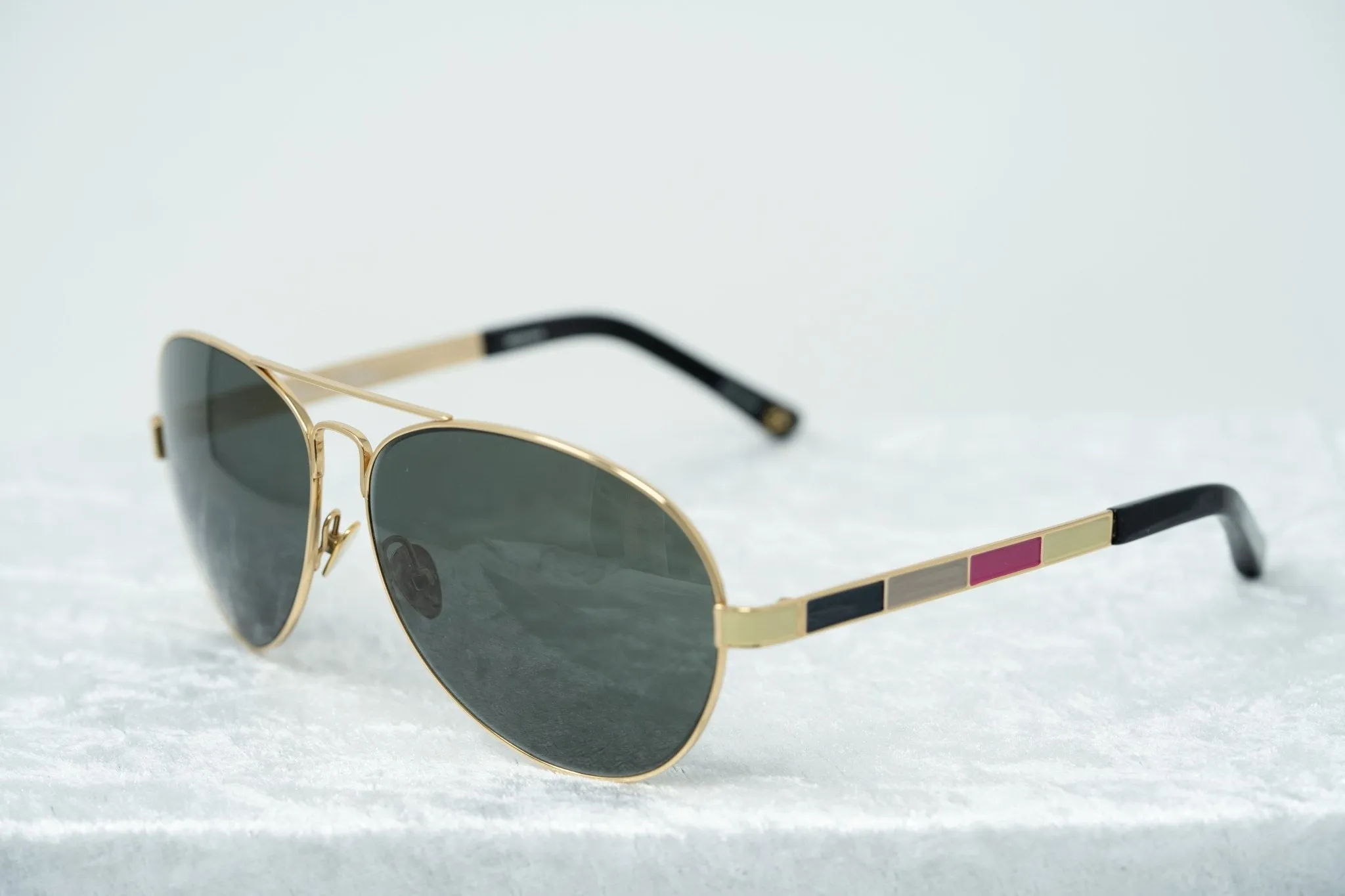 Oscar De La Renta Sunglasses Rose Gold and Green