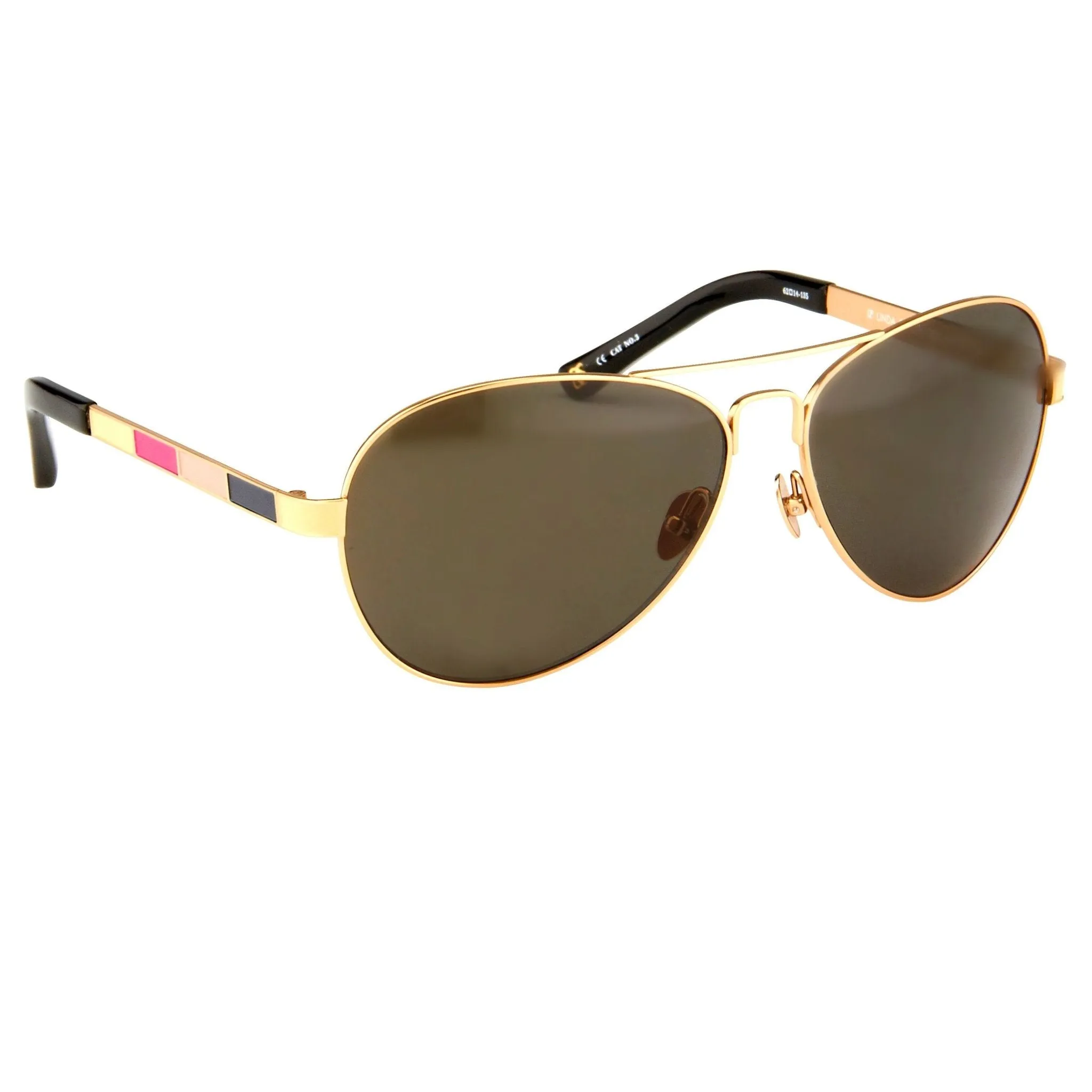 Oscar De La Renta Sunglasses Rose Gold and Green
