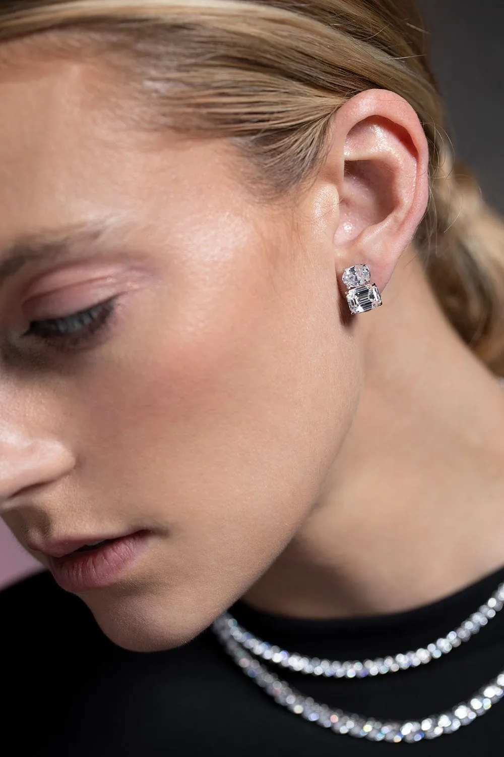 Oval Emerald Stud Earrings