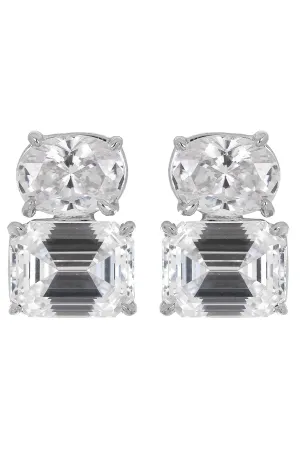 Oval Emerald Stud Earrings