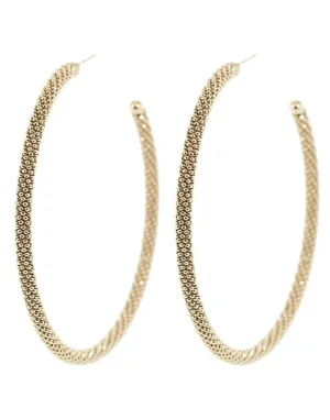 Oversized Monili Hoop Earrings