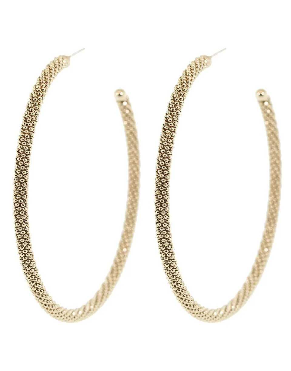 Oversized Monili Hoop Earrings
