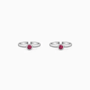Oxidised Silver Anamika Toe Rings Giva