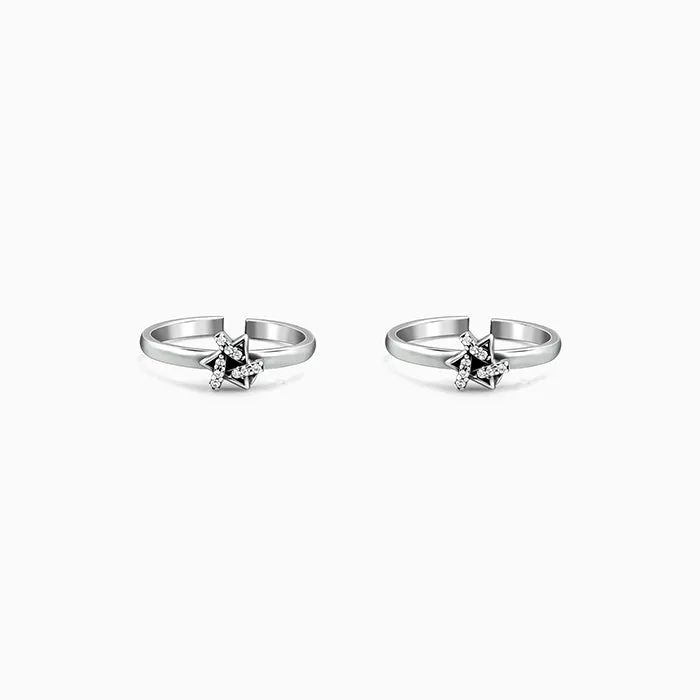 Oxidised Silver Anisha Toe Rings Giva