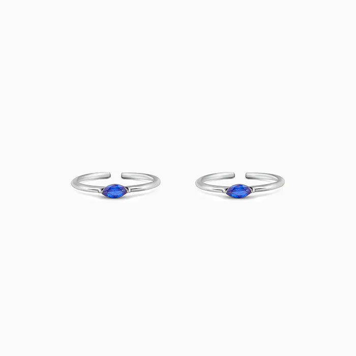 Oxidised Silver Kavya Toe Rings Giva