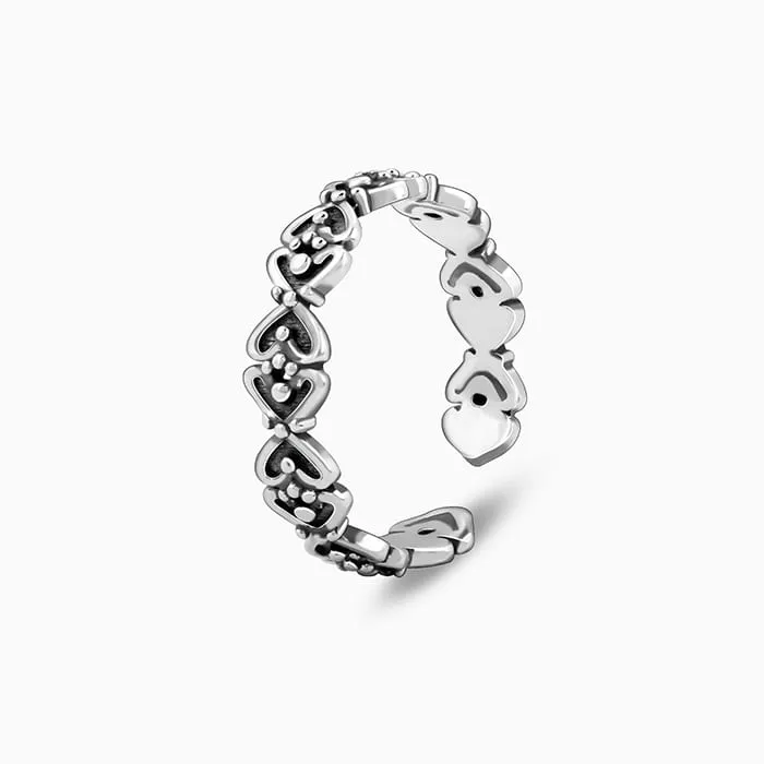Oxidised Silver Manvi Toe Rings Giva