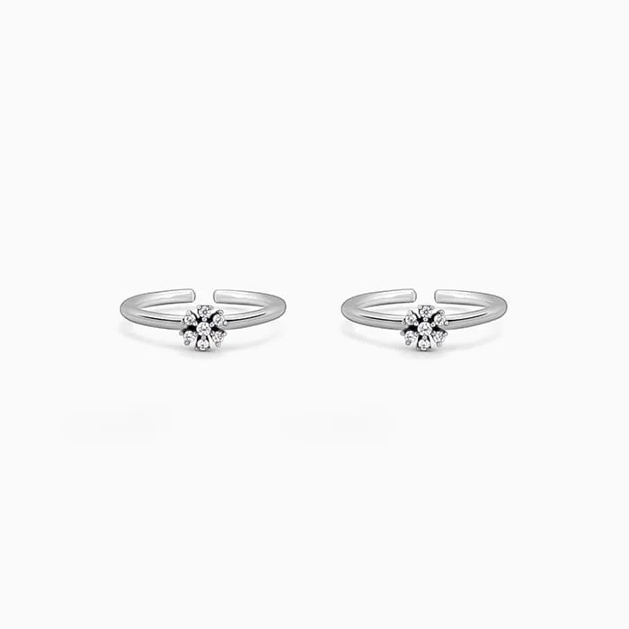 Oxidised Silver Prerana Toe Rings Giva