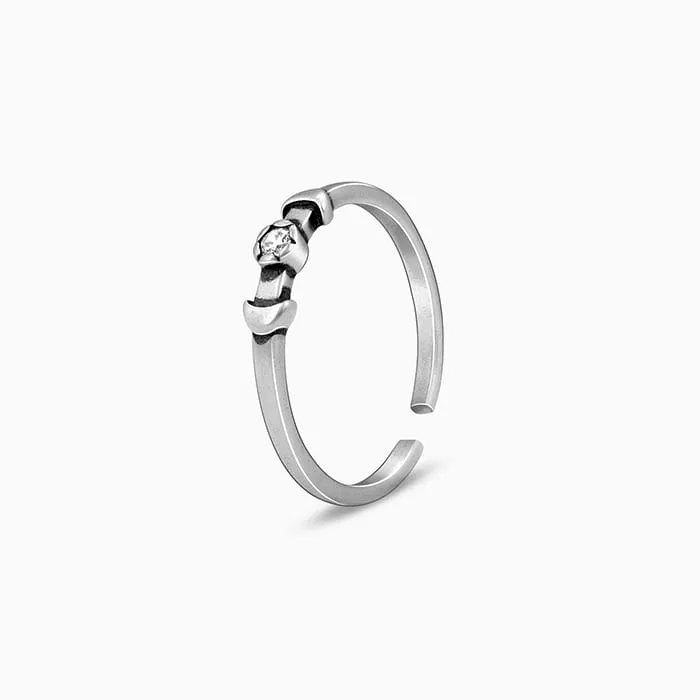 Oxidised Silver Tamanna Toe Rings Giva