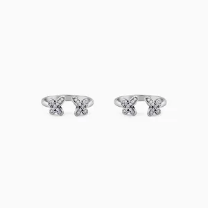 Oxidised Silver Titli Toe Rings Giva
