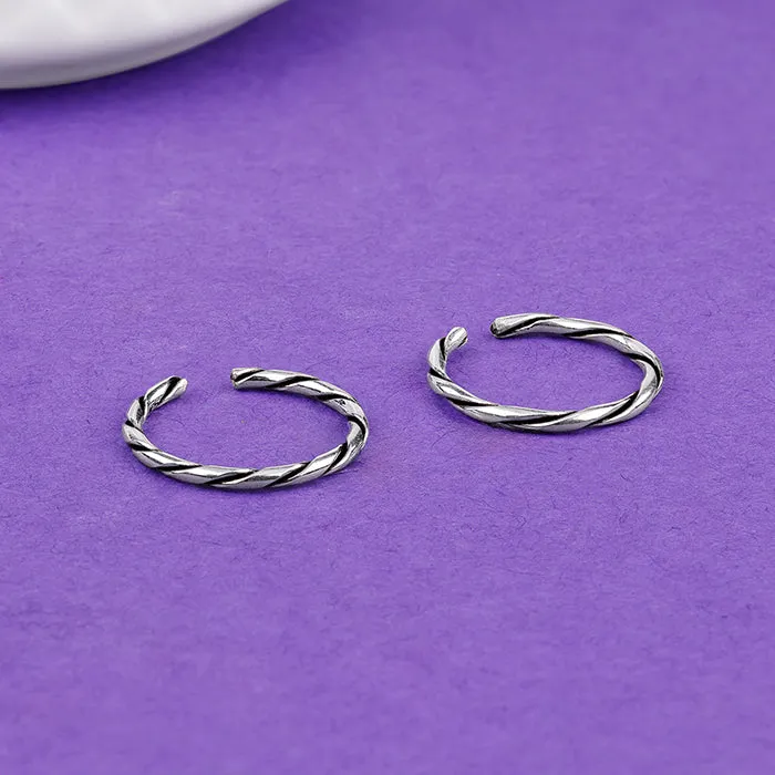 Oxidised Ultimate Classic Toe Rings Giva