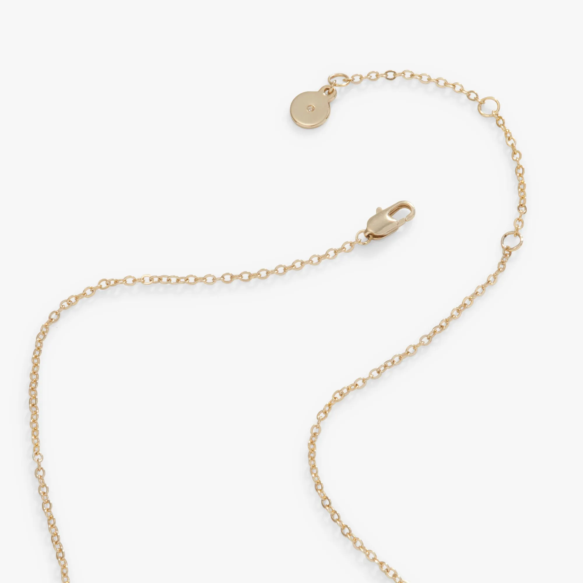 Pav Cross Necklace, Adjustable