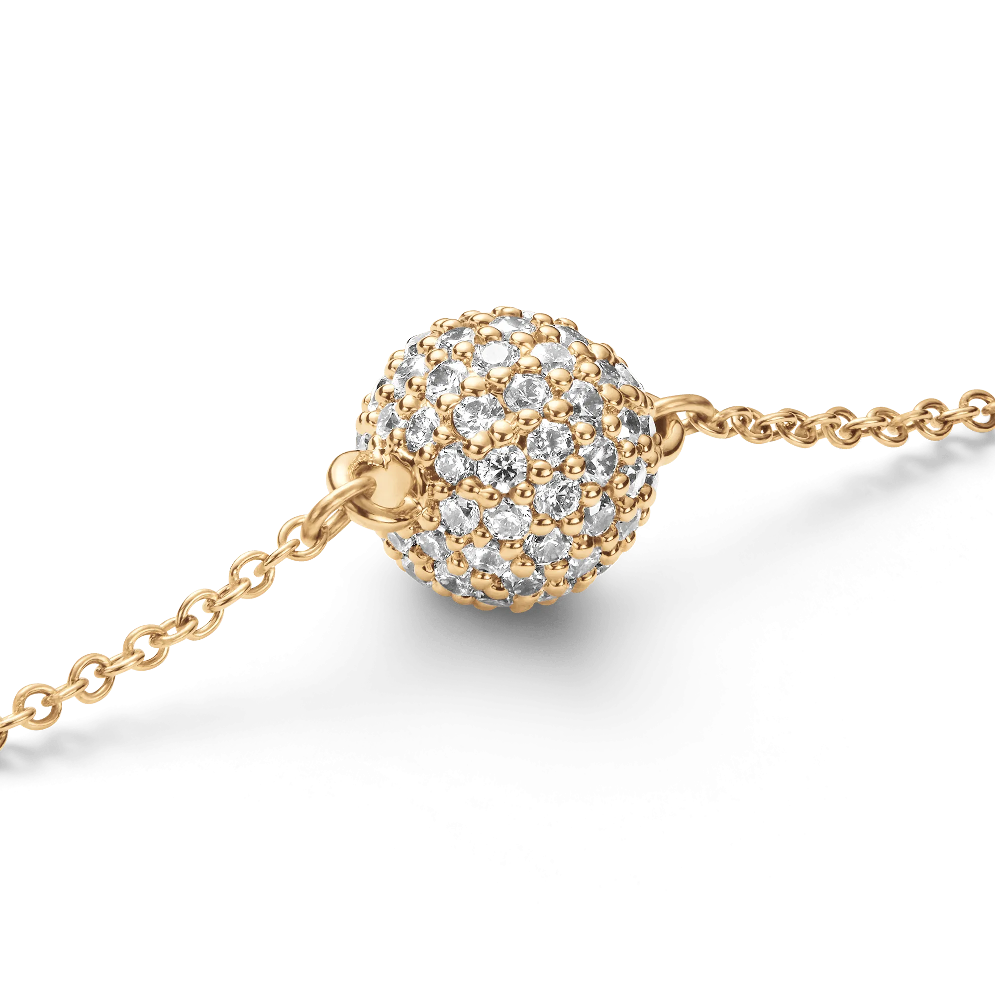 Pavé Crystal Pendant Bracelet Gold Daniel Wellington