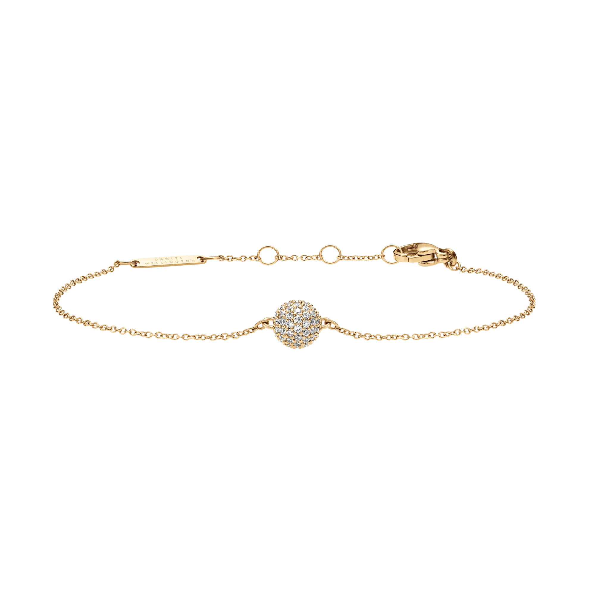 Pavé Crystal Pendant Bracelet Gold Daniel Wellington