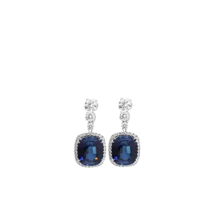 Pave Cushion Drop Earrings