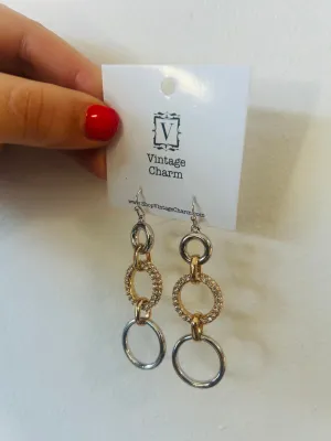 Pave Rings Earring