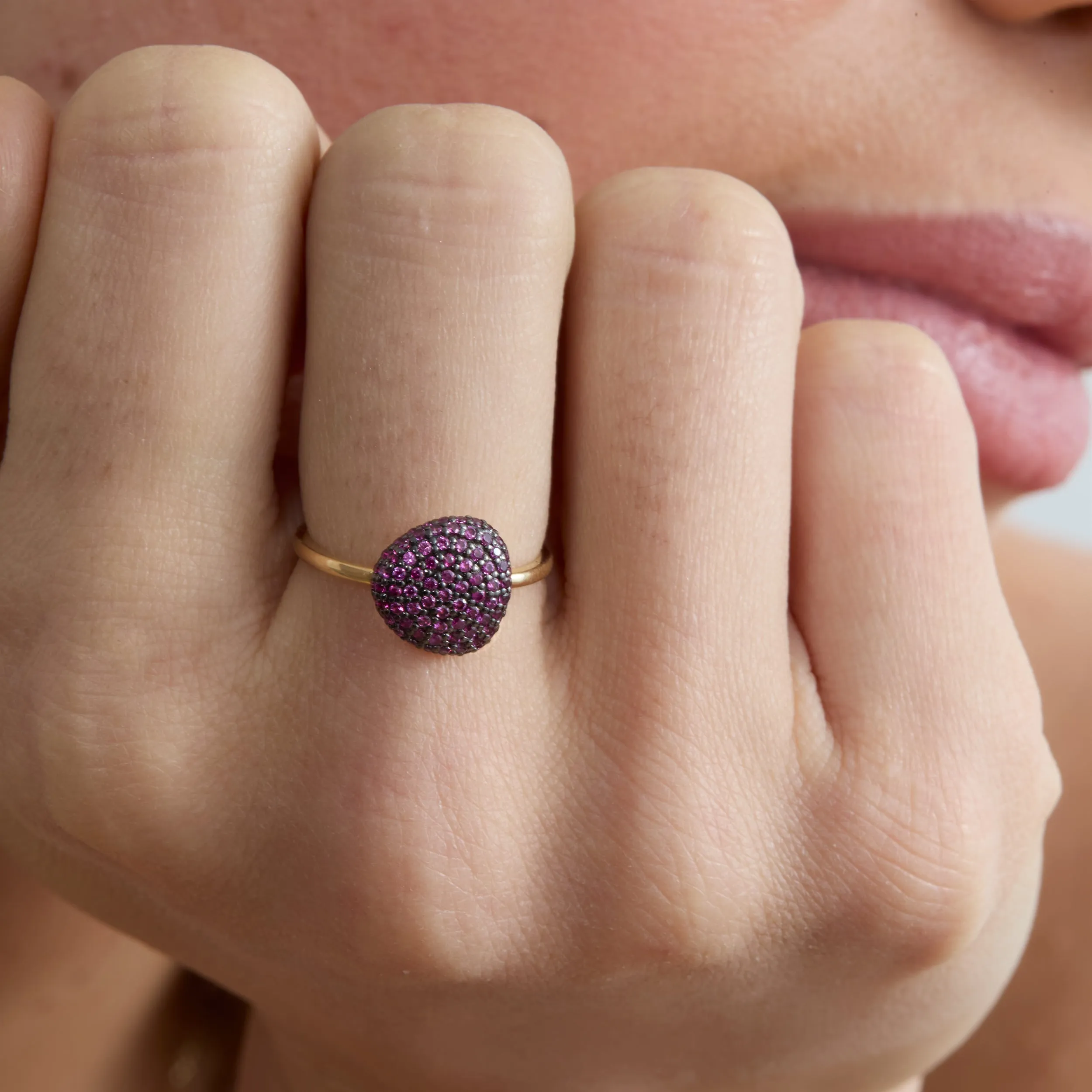 Pave Ruby Ring, Holly SARAHELISE