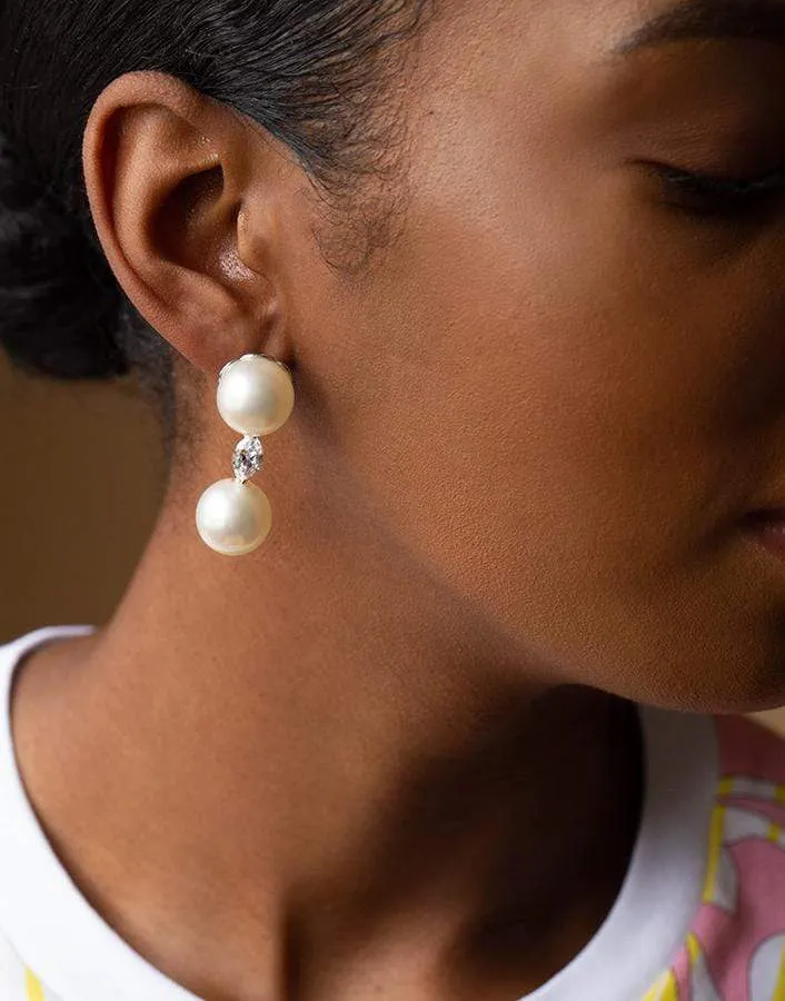 Pearl Drop Earrings 12MM