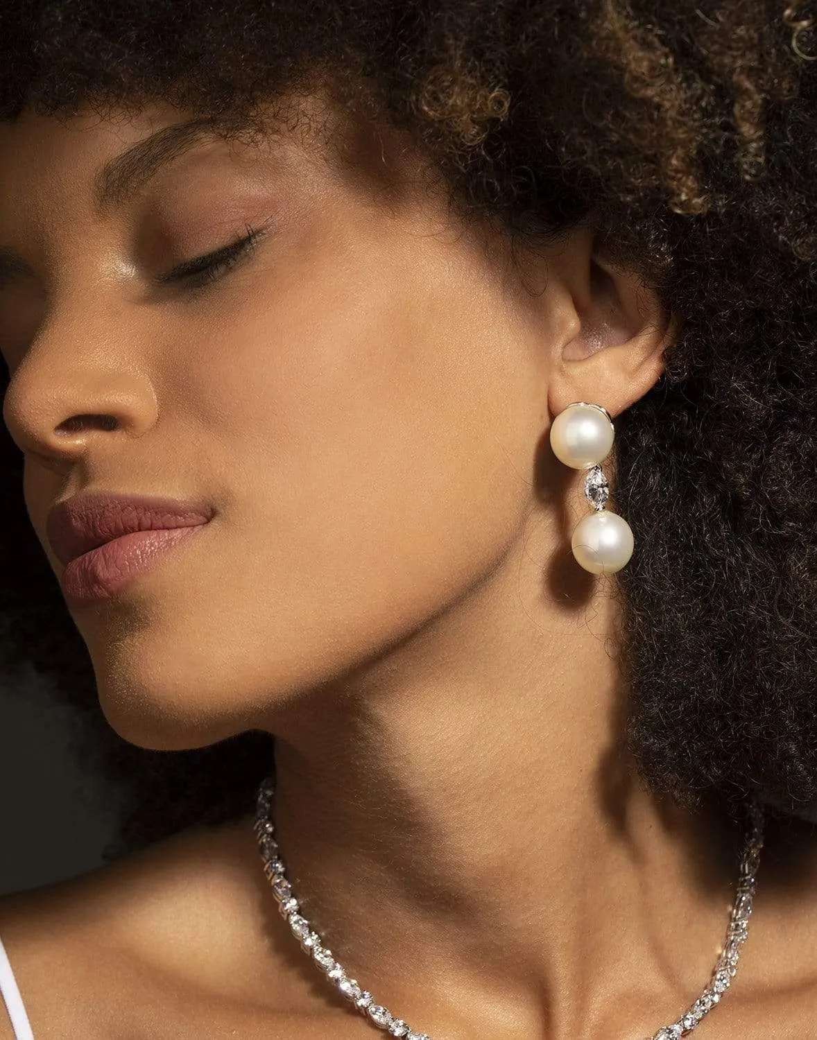 Pearl Drop Earrings 12MM