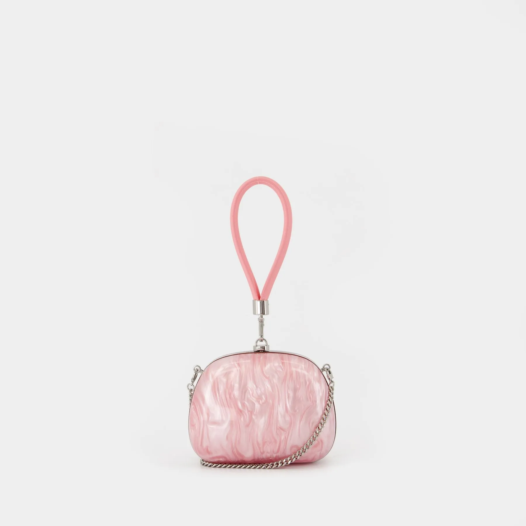Pearl Top Handle Clutch - SELF PORTRAIT - Synthetic - Pink