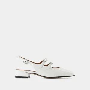 Peche Pumps - Carel - White - Patent Leather
