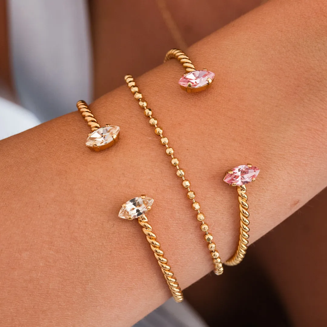 Petite Navette Bracelet / Light Silk Caroline Svedbom