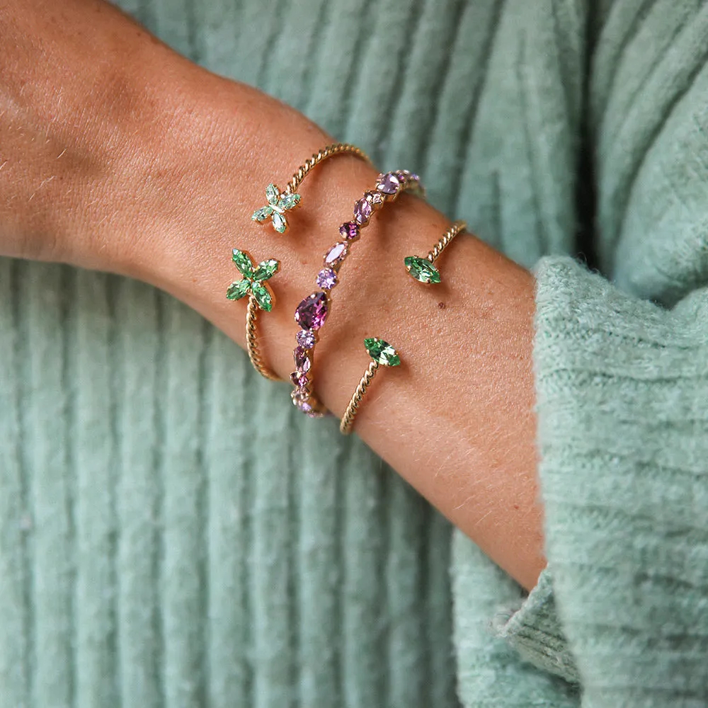 Petite Navette Bracelet / Peridot Caroline Svedbom
