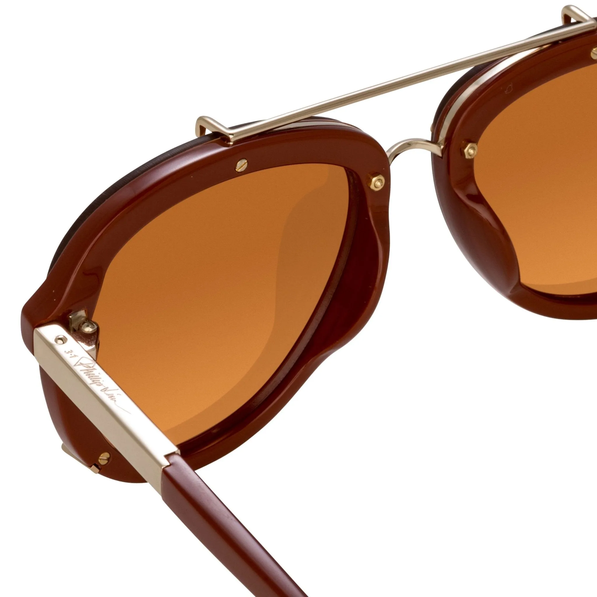 Phillip Lim Sunglasses Light Gold and Rust