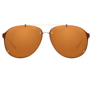 Phillip Lim Sunglasses Light Gold and Rust