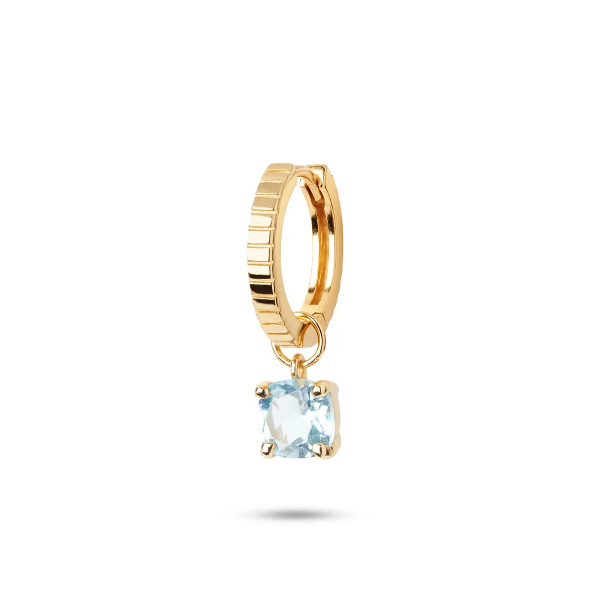 Pinstripe small 18K Gold Plated Hoop