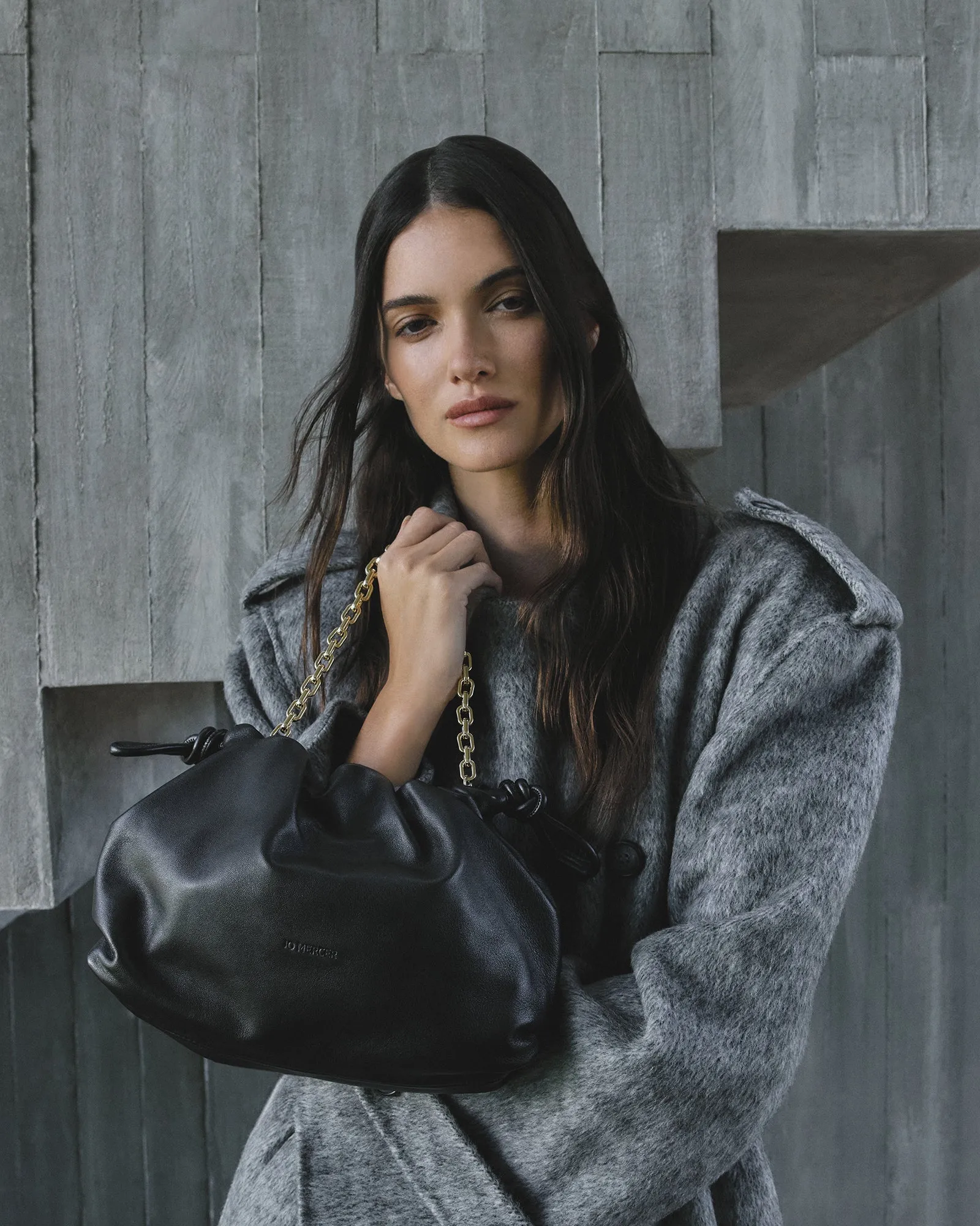 PIPPA CROSSBODY BAG BLACK LEATHER Jo Mercer