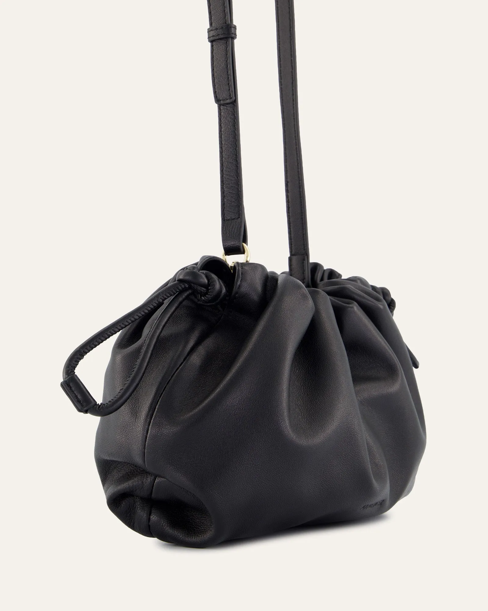 PIPPA CROSSBODY BAG BLACK LEATHER Jo Mercer