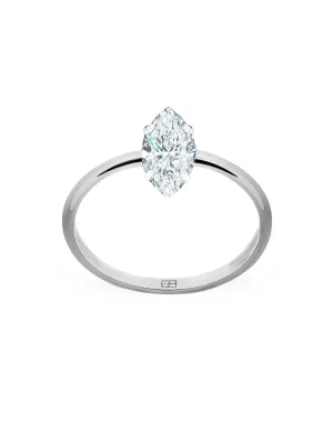 Promise N°14 18K White Gold Ring w. Diamonds