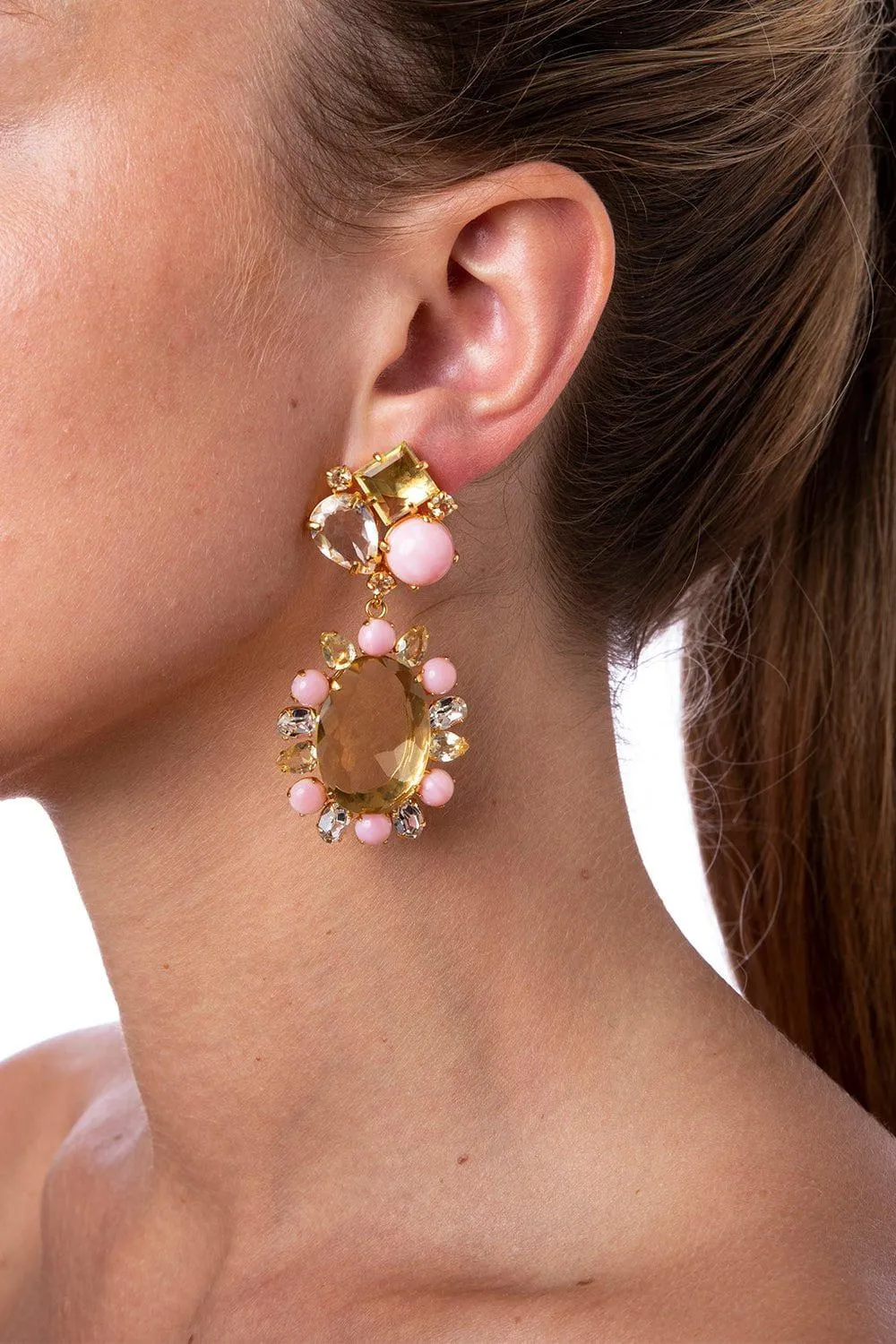 Quartz Opal Earrings