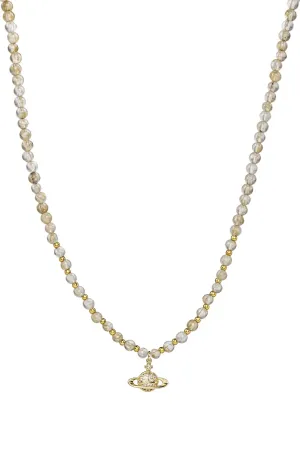 Quartz Orb Beaded Necklace