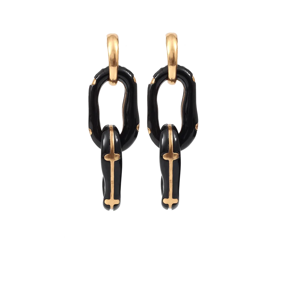 Resin Link Earrings