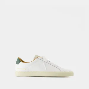 Retro Low Profile Sneakers - COMMON PROJECTS - Leather - White