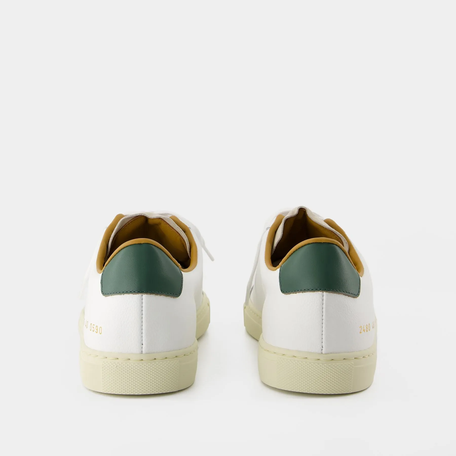 Retro Low Profile Sneakers - COMMON PROJECTS - Leather - White