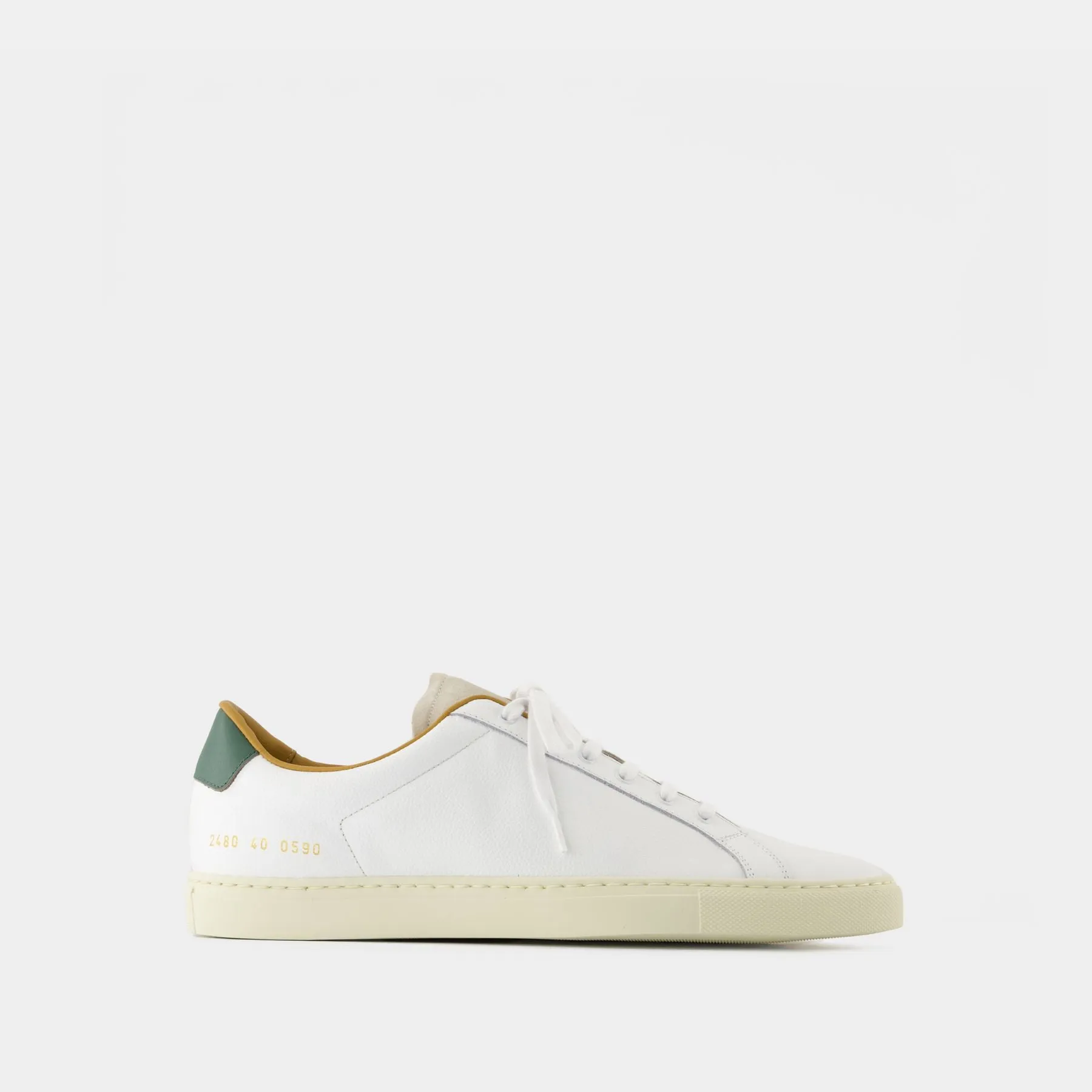 Retro Low Profile Sneakers - COMMON PROJECTS - Leather - White