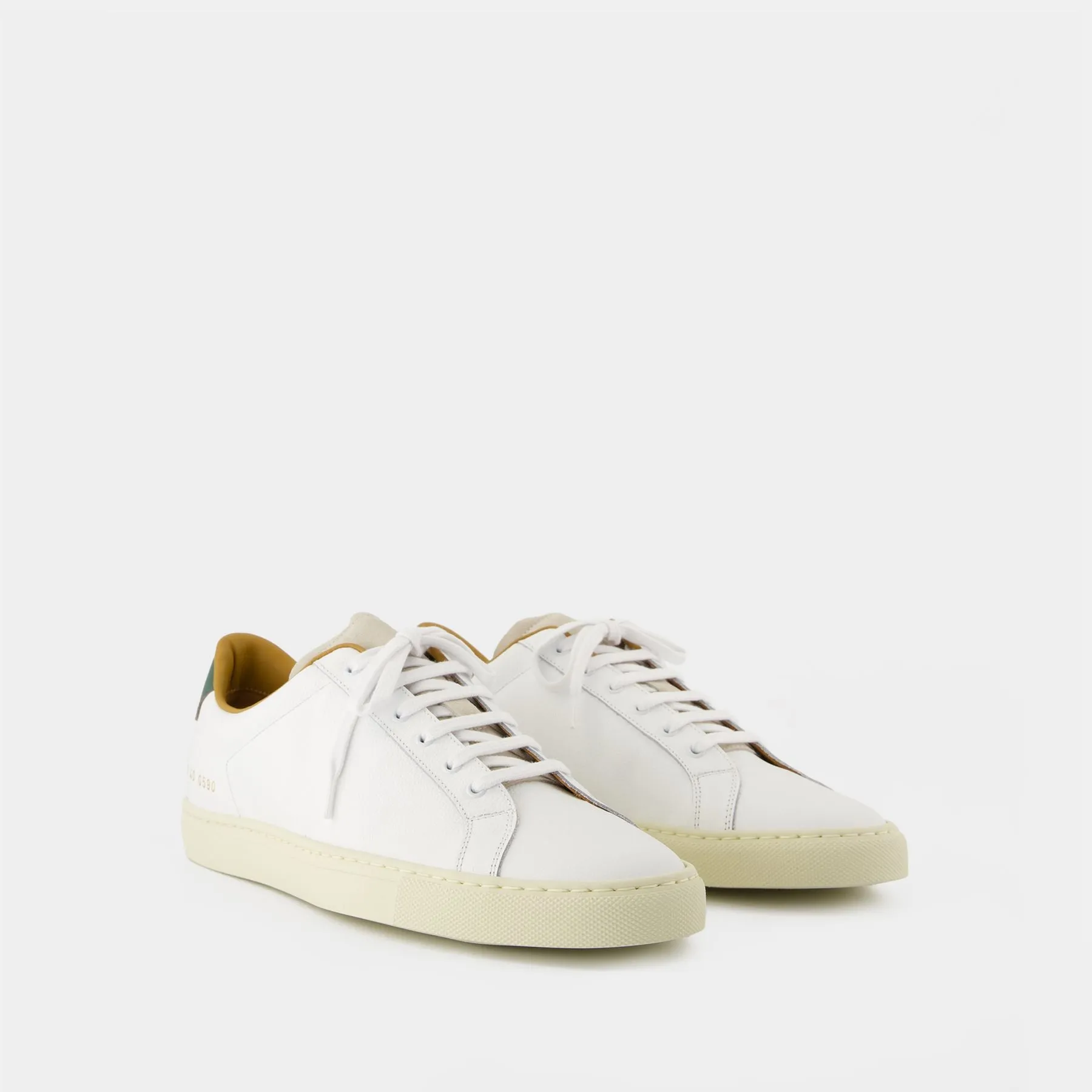 Retro Low Profile Sneakers - COMMON PROJECTS - Leather - White