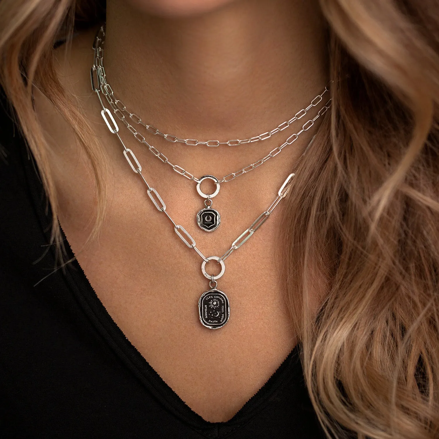Return to Happiness Large Paperclip Chain Necklace