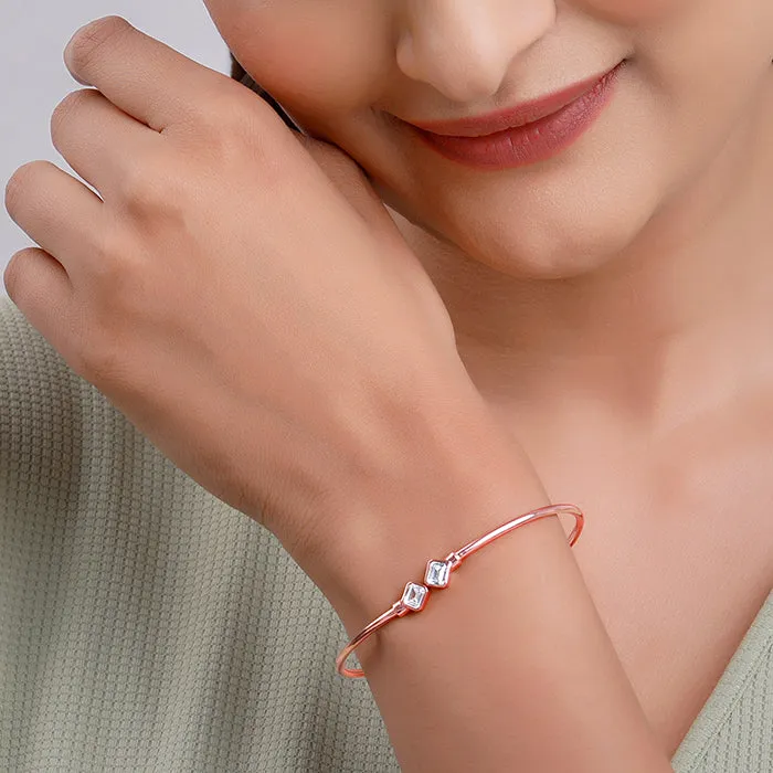 Rose Gold Classic Baguette Bracelet Giva