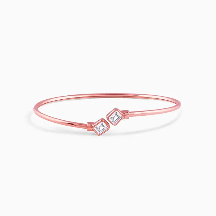 Rose Gold Classic Baguette Bracelet Giva