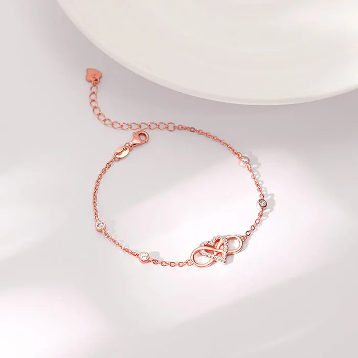 Rose Gold Infinite Bond Bracelet Giva
