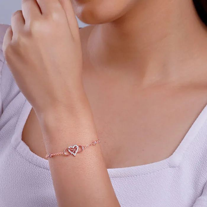 Rose Gold Infinite Bond Bracelet Giva