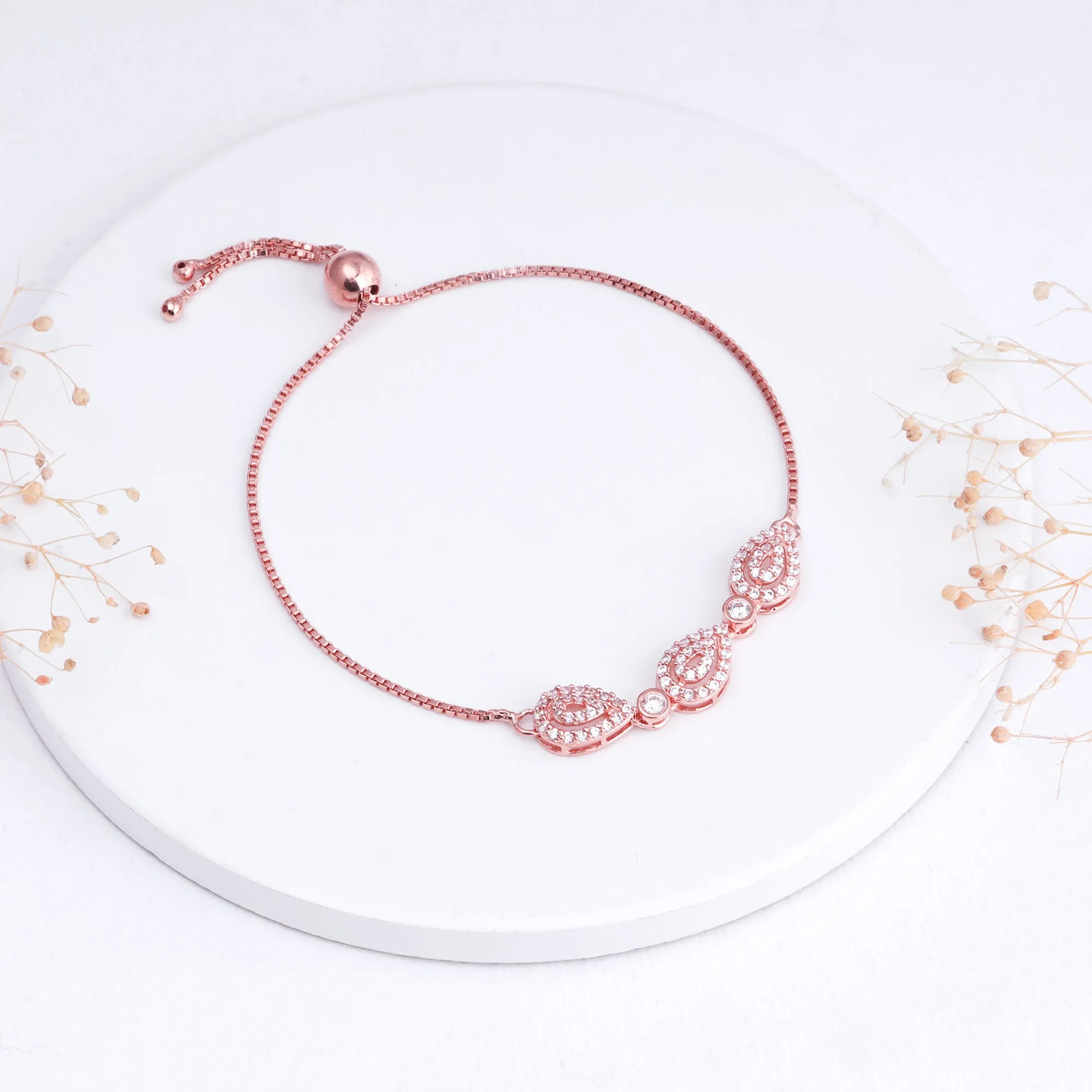 Rose Gold Love of Pears Bracelet Giva