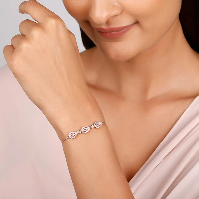Rose Gold Love of Pears Bracelet Giva